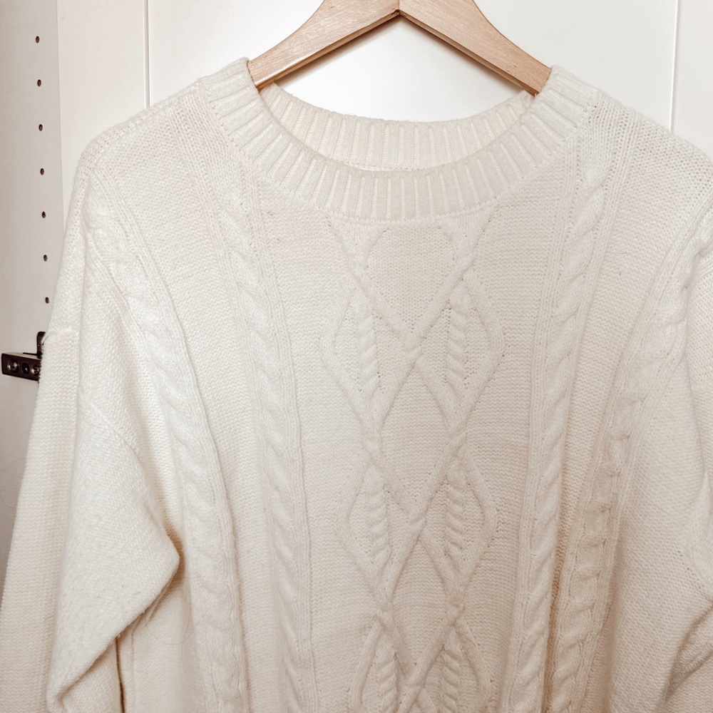 White/Cream Jillian Harris x Joe Fresh Steph Sweater
